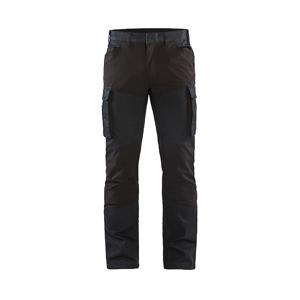 Blåkläder Service werkbroek denim stretch 14571147 | Marineblauw/Zwart | Maat 46 - 7330509727959