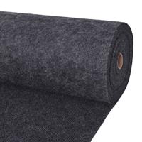Tapijt 1,2x20 m ribstof antracietkleurig