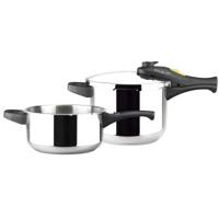 Set Snelkookpannen Magefesa STYLE 3+6L 3 L 6 L Roestvrij staal Plastic 2 Onderdelen