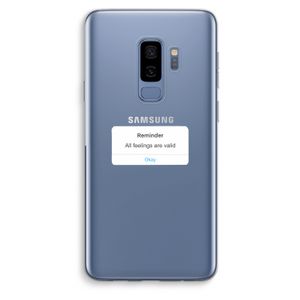 Reminder: Samsung Galaxy S9 Plus Transparant Hoesje