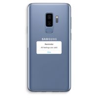 Reminder: Samsung Galaxy S9 Plus Transparant Hoesje