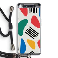 Illustratieve pop 1: Samsung Galaxy A80 Transparant Hoesje met koord