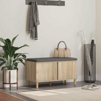 Halbank met kussen met opslag Sonoma Eiken 60 x 38 x 46 cm