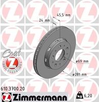 Remschijf Coat Z 610370020