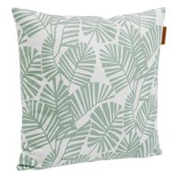 Bank/sier/tuin kussens voor binnen en buiten in palm print 40 x 40 x 10 cm