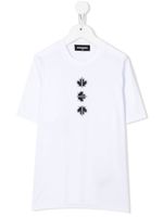 DSQUARED2 KIDS t-shirt en coton à imprimé feuillage - Blanc - thumbnail