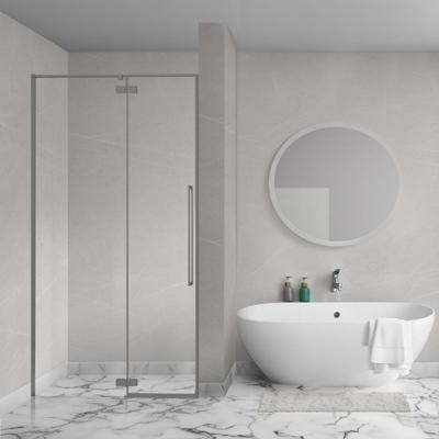 Aqua Vista Oria Linea nisdeur - 120x200cm - incl. montageset - Gunmetal SW1175896/SW1175905