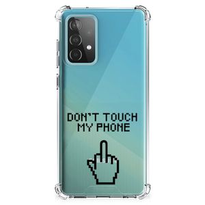 Samsung Galaxy A52 4G/5G Anti Shock Case Finger Don't Touch My Phone