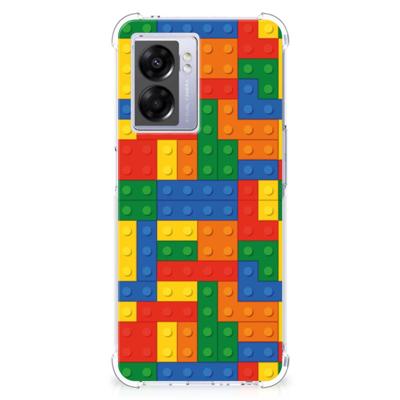 OPPO A77 5G | A57 5G Doorzichtige Silicone Hoesje Blokken OPPO A77 5G | A57 5G Doorzichtige Silicone Hoesje Blokken