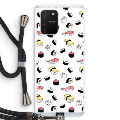 Sushi time: Samsung Galaxy S10 Lite Transparant Hoesje met koord