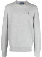 Polo Ralph Lauren pull en coton à logo brodé - Gris