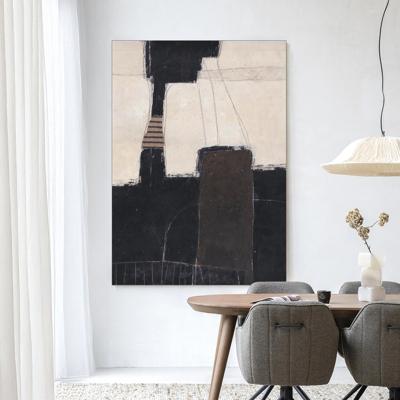 Urban Cotton Wandkleed 'Abstract 2' 80 x 110cm in Frame - black