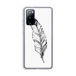 Pluim: Samsung Galaxy S20 FE / S20 FE 5G Transparant Hoesje