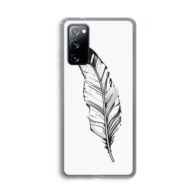 Pluim: Samsung Galaxy S20 FE / S20 FE 5G Transparant Hoesje