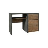 Meubella Bureau Monaco - Eiken - Grijs - 120 cm - thumbnail