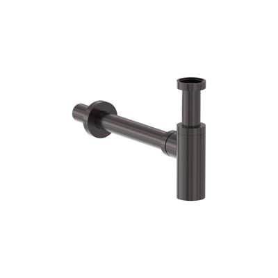 Designsifon MAY Geborsteld Carbon Black PVD