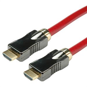 ROLINE HDMI 8K (7680 x 4320) Ultra HD Cable met Ethernet, M/M, rood, 1 m