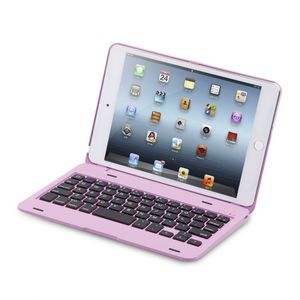 Javu - iPad Mini 4 Toetsenbord Hoes - Bluetooth Keyboard Cover Roze