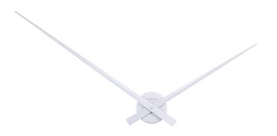 NeXtime ne-2269zi wandklok dia. 85 cm, aluminium, zilver, hands