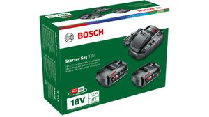 Bosch Home and Garden Battery Set Starter Set 18 V 1600A011LD Accu en acculader voor gereedschap 18 V 2.5 Ah Li-ion