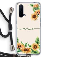 Zonnebloemen: OnePlus Nord CE 5G Transparant Hoesje met koord