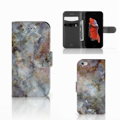 Apple iPhone 6 | 6s | Bookcase | Marmer Grijs