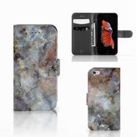 Apple iPhone 6 | 6s | Bookcase | Marmer Grijs