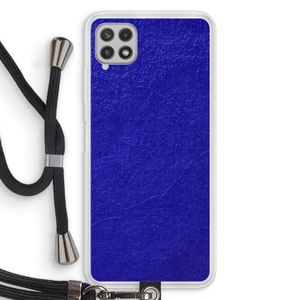 Majorelle Blue: Samsung Galaxy A22 4G Transparant Hoesje met koord