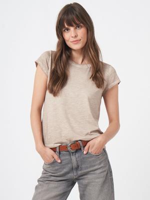 T-shirt met kapmouwen van zachte katoenmelange