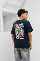 Ballin Amsterdam Abstract Sea Creatures T-Shirt Kids Donkerblauw - Maat 152 - Kleur: Donkerblauw | Soccerfanshop