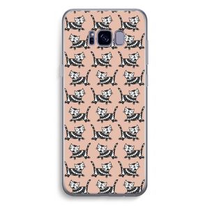 Zwarte poes: Samsung Galaxy S8 Plus Transparant Hoesje