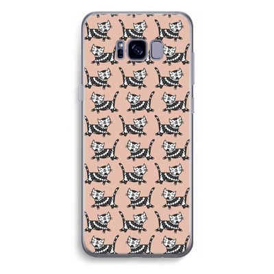 Zwarte poes: Samsung Galaxy S8 Plus Transparant Hoesje