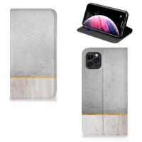 Apple iPhone 11 Pro Max Book | Wallet Case | Wood Concrete