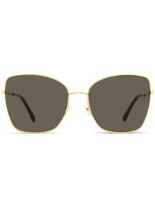 Jimmy Choo Eyewear lunettes de soleil oversize Alexis Butterfly - Marron