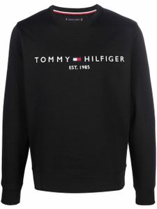 Tommy Hilfiger sweat à logo brodé - Noir