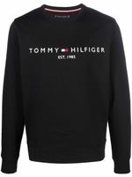 Tommy Hilfiger sweat à logo brodé - Noir