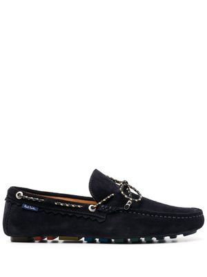 PS Paul Smith mocassins en daim à détail de corde - Bleu