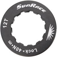 SunRace Lockring alu, black,f.12t.