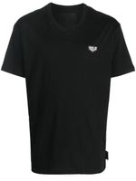 Philipp Plein t-shirt à plaque logo - Noir - thumbnail