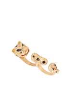 Susan Caplan Vintage bague Panther à ornements en cristal (années 2000)