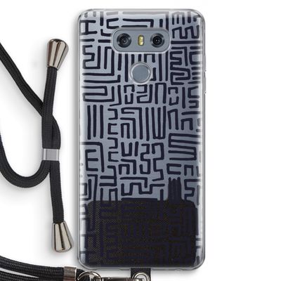 Moroccan Print: LG G6 Transparant Hoesje met koord