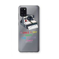 Smile: Samsung Galaxy A31 Transparant Hoesje