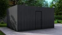 Poolhouse Trendy 500x400 cm - exterieur zwart gecoat- Plat dak- - Van Kooten Poolhouse Trendy 500x400 cm - exterieur zwart gecoat- Plat dak- - Van Kooten
