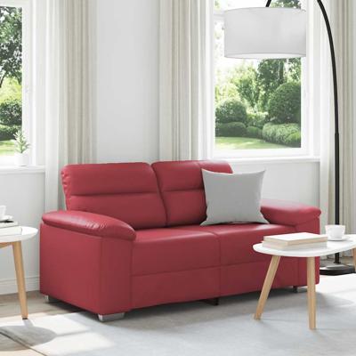 2-zitsbank wijnrood 120 cm kunstleer