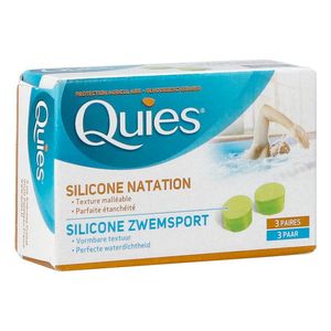 Quies Gehoorbescherming Silicone Zwemsport Maxi 3 Paar Oordoppen