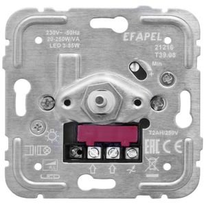 Efapel druk-/wissel dimmer voor dimbare ledlampen R,L 15-150W/VA / Led 3-50W