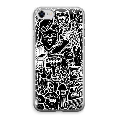 Vexx Black Mixtape: iPhone 8 Transparant Hoesje