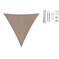 Shadow Comfort driehoek 3,6x3,6x3,6m Mauve met Bevestigingsset - thumbnail