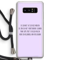 Regenboog: Samsung Galaxy Note 8 Transparant Hoesje met koord