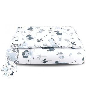 Dekbedset met Print Dino 135x100 cm + Kussen 40x60 cm